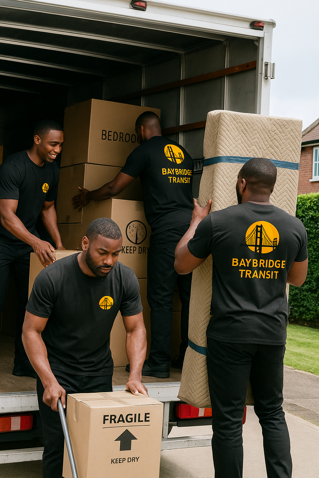 Movers Offloading a Truck